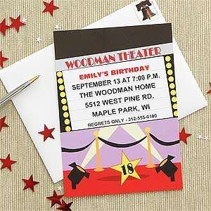  Movie Star Personalized Party Invitations: Health 