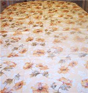 BENSON MILLS GOLD POPPY JACQUARD TABLECLOTH IN ORIGINAL PACKAGE  