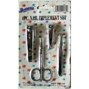  4 pc Nail Implement Set Case Pack 48 Health & Personal 