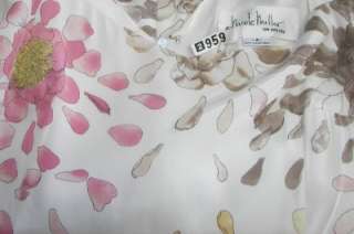 NICOLE MILLER Spring Pink,Yellow,White Floral Silk Sheath Worn once 