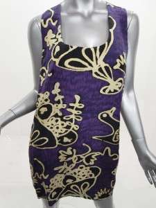 Mui Mui P.K. Mui Bergdorf Goodman Silk Dress Blk/Purple  