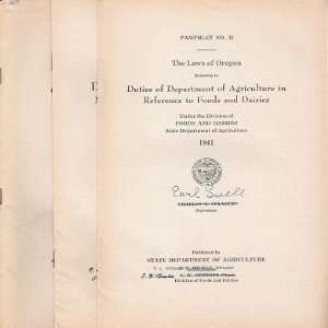  The Laws of Oregon Relating to Duties of Department of 