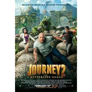 Journey 2 : The Mysterious Island Movie Poster Double Sided Original 
