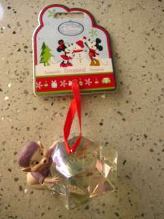 DISNEY STORE The Rescuers Bernard Miss Bianca w/DIAMOND 2011 Ornament 