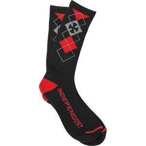  Independent Gnarley Socks Black 2 Pair Bundle Sports 