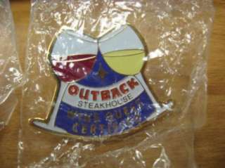 Four Assorted Outback Pins Wine Quest Back Line  