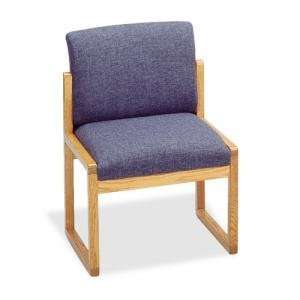  Lesro Tempe Armless Sled Base Guest Chair: Office Products