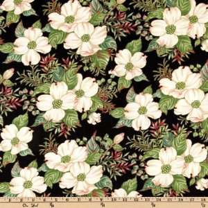  Bliss Large Florals Black Fabric By The Yard: Arts, Crafts & Sewing