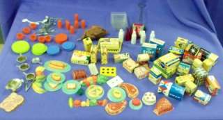 Vintage Toy Kitchen 4 appliances + 100 pieces for Barbie & 11.5 in 