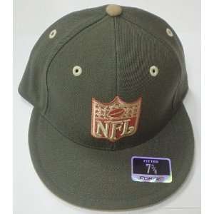  Nfl Logo Kolors Fitted Flat Bill Hat By Reebok Size 7 3/8 