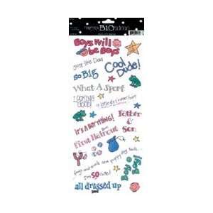  Me & My Big Ideas Sayings Stickers 5.5X12 Sheet Boys Only 