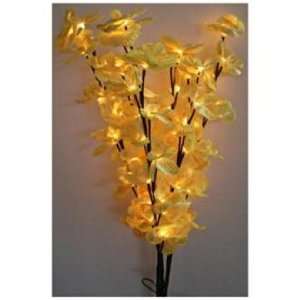   Yellow LED Orchid Blossom Tree Accent Light