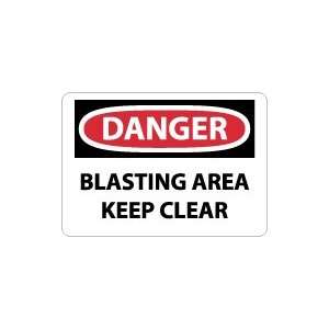   OSHA DANGER Blasting Area Keep Clear Safety Sign: Home Improvement