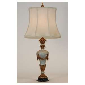   Chelsea House Monaco Blue and Gold Formal Table Lamp: Home Improvement