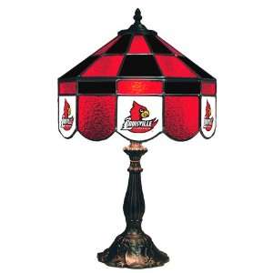 Louisville Cardinals 14 Executive Stained Glass Table Lamp  