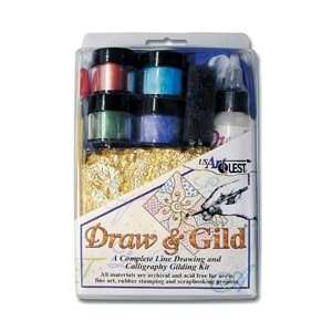   Art Quest Calligraphy & Gilding DRAW & GILD KIT Arts, Crafts & Sewing