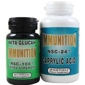   60 Capsules + NSC 24 Caprylic Acid 60 Softgels