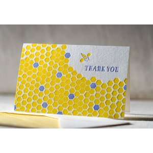  Sustainable Letter Pressed Honeycomb Thank You Notes By 