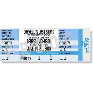  Last Stand Bachelor Party Ticket Invitations Health 