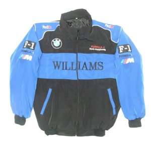  BMW Williams F1 Racing Jacket Black and Royal Blue: Sports 