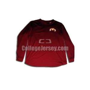   No. 42 Game Used Texas State Wilson Baseball Jersey