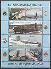 BRITISH INDIAN OCEAN TERR SG247/52 2001 SUBMARINES SHEETLET MNH