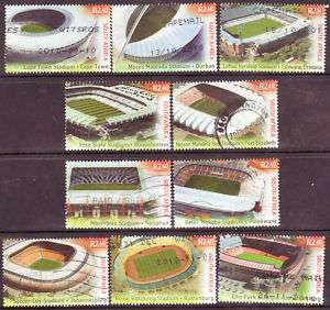 SOUTH AFRICA 2010 STADIUMS COMPLETE USED SET #125  