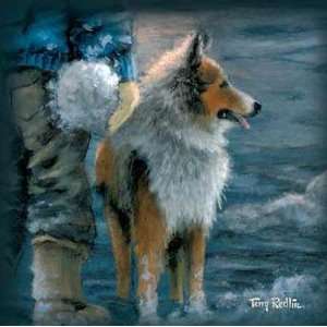  Terry Redlin   Winter Wonderland   Sheltie Companion 