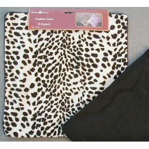    Two White Leopard Throw Pillow Covers   16 x 16: Home & Kitchen