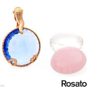  ROSATO Crystal 18K Gold Pendant ROSATO Jewelry