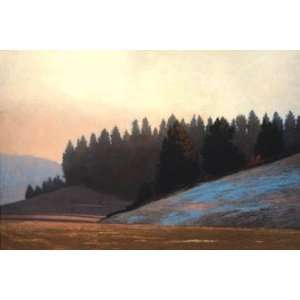 Marc Bohne 36W by 24H  Morning Near Potlatch CANVAS Edge #5 3/4 