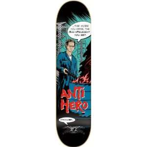 Anti Hero Stranger Repo Skateboard Deck (7.9 Inch)  Sports 