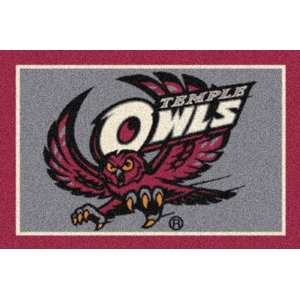    NCAA Team Spirit Rug   Temple Owls Flying Owl