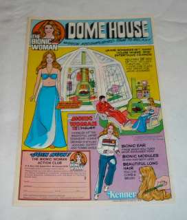 1976 Kenner ad page ~ BIONIC WOMAN DOME HOUSE  