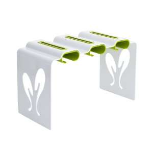  Boon Pouch Rack Baby Food Pouch Organizer, White/Green 
