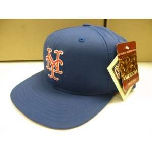   New York Mets Royal Retro Snapback Cap Old School: Sports & Outdoors