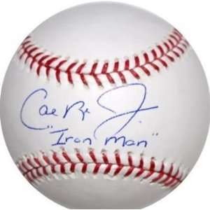  Cal Ripken Autographed Baseball   with Iron Man 