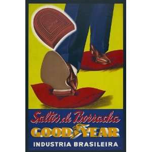  Goodyear   Saltos de Borracha  Industria Brasileira,Poster 