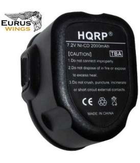 HQRP 7.2V Battery fits DeWalt DW920K DW968K DW925K 884667819065  