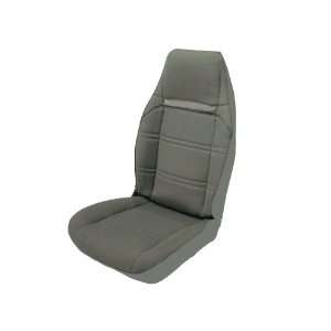   Vinyl Bucket Seat Upholstery with Charcoal Velour Inserts: Automotive