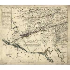 1780 map New York, Vermont, NH, & MA 