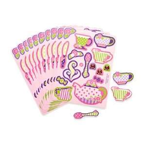  Girly Tea Party Sticker Sheets (2 dz): Toys & Games