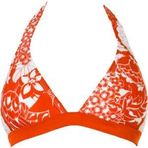  Womens Print Boucau Halter Top