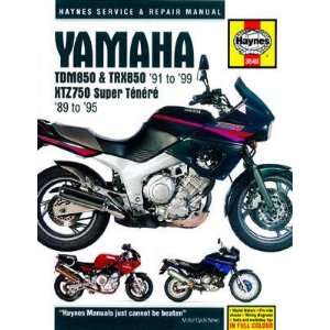  Haynes Manual   Yamaha TDM850 TRX850 XTZ750 89 99 