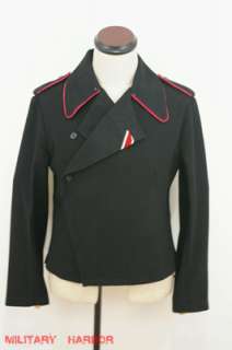 Description: Fine wool made, black color, with hot pink collar thread.
