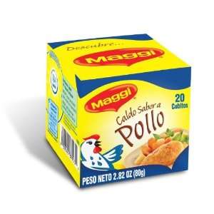 Maggi Chicken Bouillon Guatemala Cubes 20 Count:  Grocery 