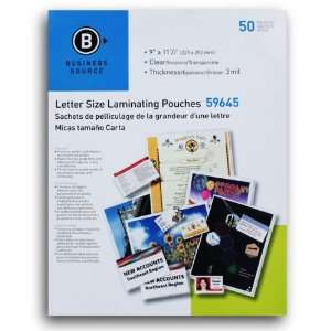   Source Letter Size Laminating Pouches (Pack of 50)