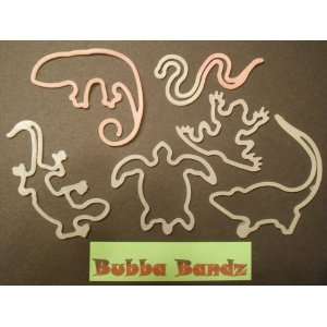    UV Activated Reptile Shapes Silly Bands (12 Pack): Toys & Games