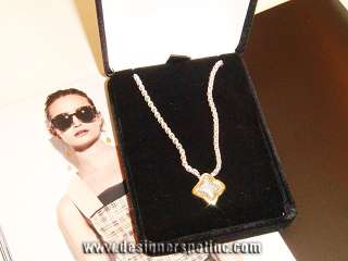 David Yurman Vintage Gold Quatrefoil pendant 16 Necklace plus Gift 