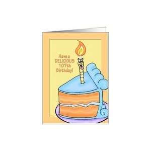  Tasty Cake Humorous 107th Birthday Card Card Toys & Games